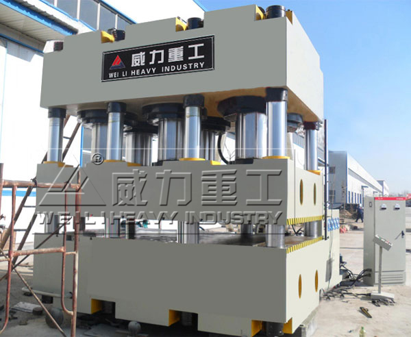 山东威力重工1500吨质标砖成型油压机液压泵压力分析